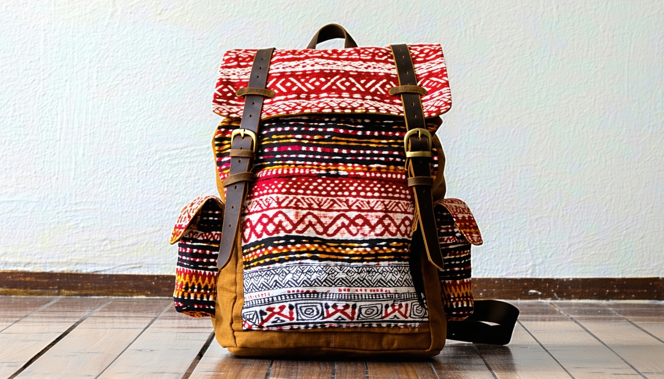 Ethnotek Rucksack mit indonesischen Batikstoffen